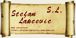 Stefan Lapčević vizit kartica